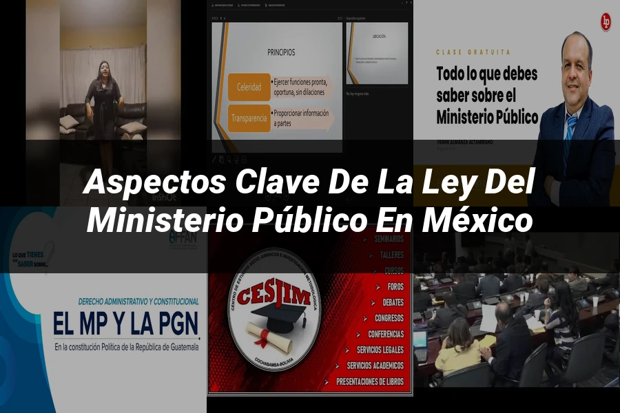 "Aspectos clave de la ley del ministerio público en México"