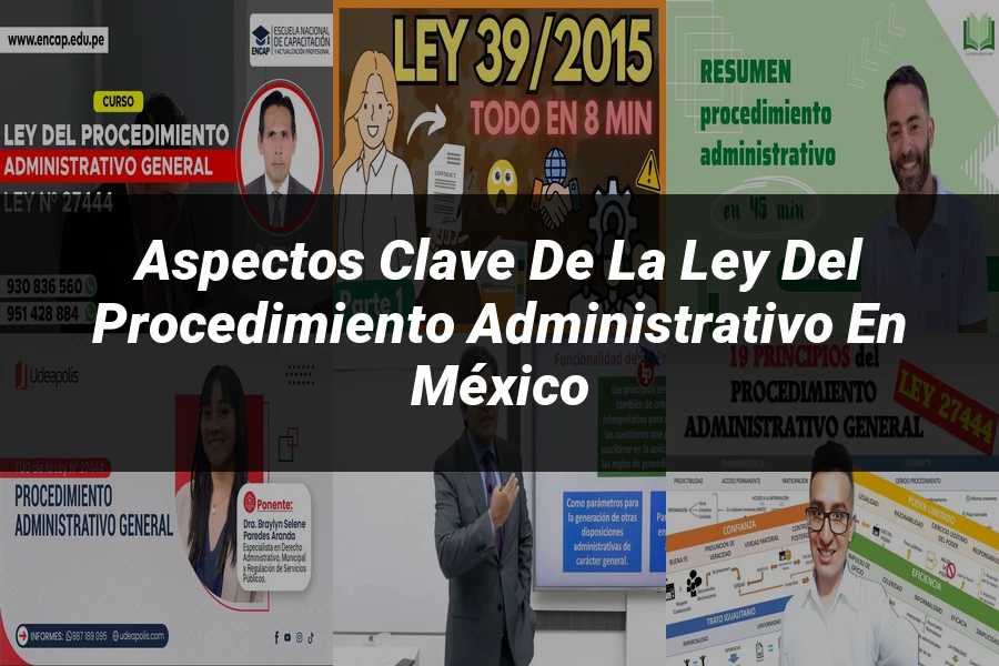 "Aspectos clave de la ley del procedimiento administrativo en México"