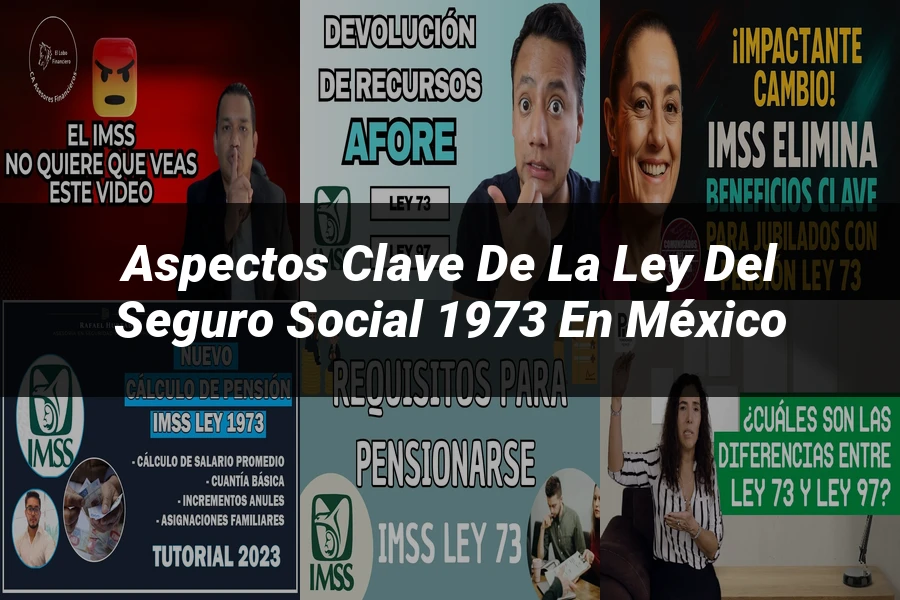 "Aspectos clave de la ley del seguro social 1973 en México"