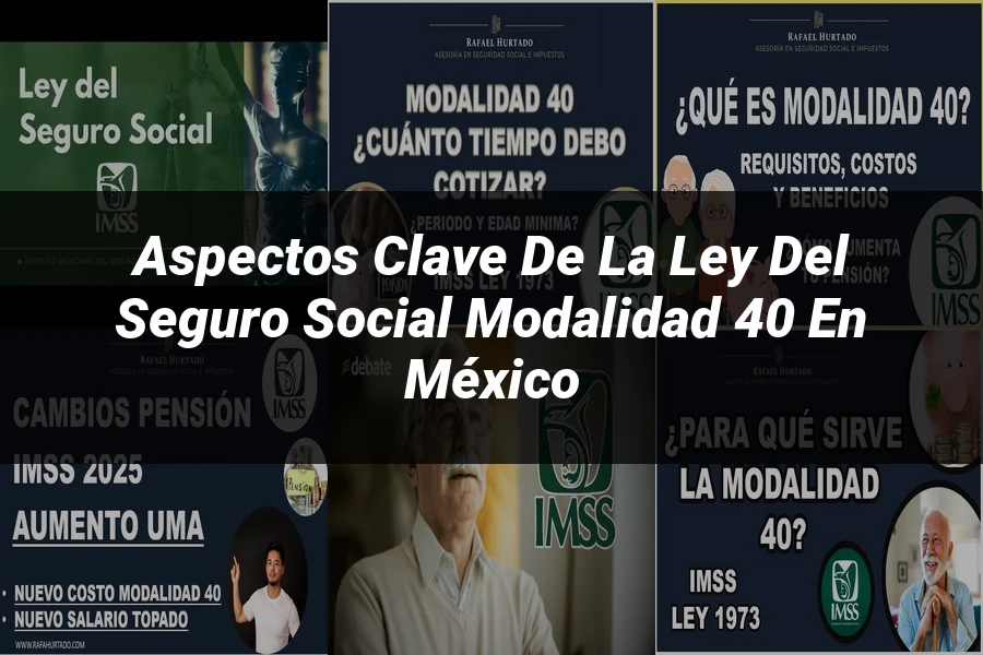 "Aspectos clave de la ley del seguro social modalidad 40 en México"