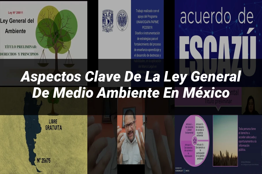 "Aspectos clave de la ley general de medio ambiente en México"