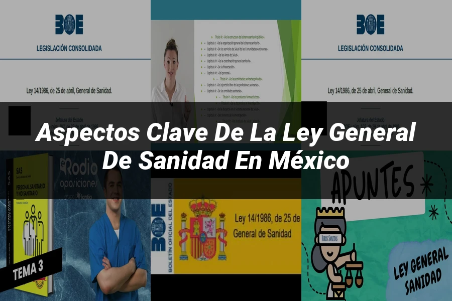 "Aspectos clave de la ley general de sanidad en México"