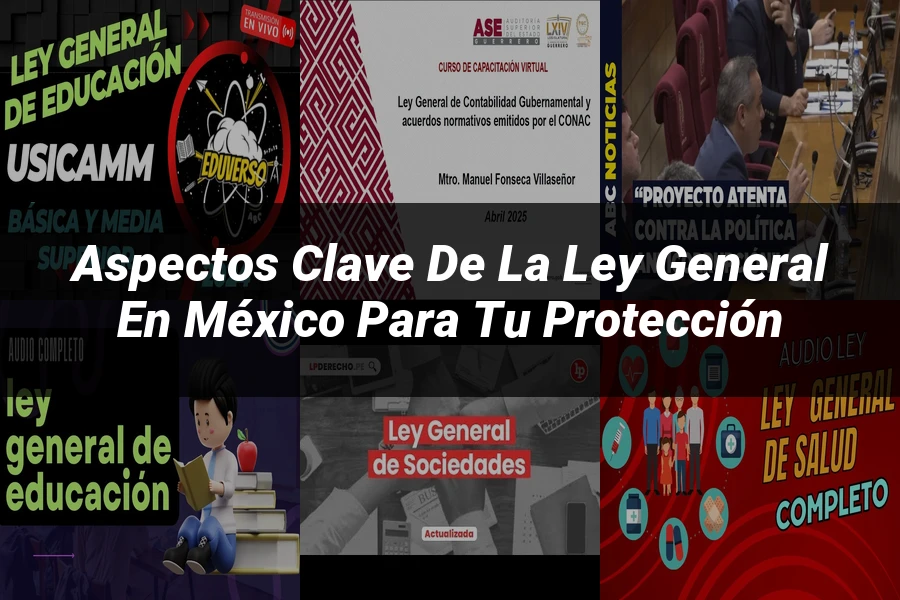 "Aspectos clave de la ley general en México para tu protección"