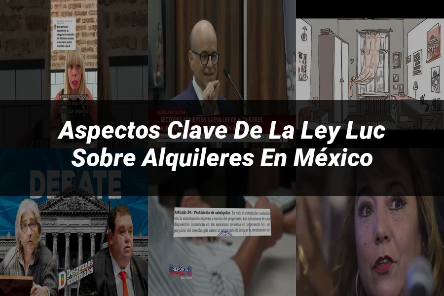 "Aspectos clave de la ley luc sobre alquileres en México"