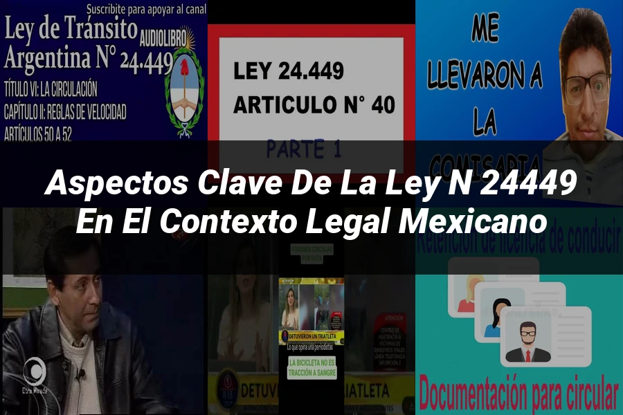 "Aspectos clave de la ley n 24449 en el contexto legal mexicano"