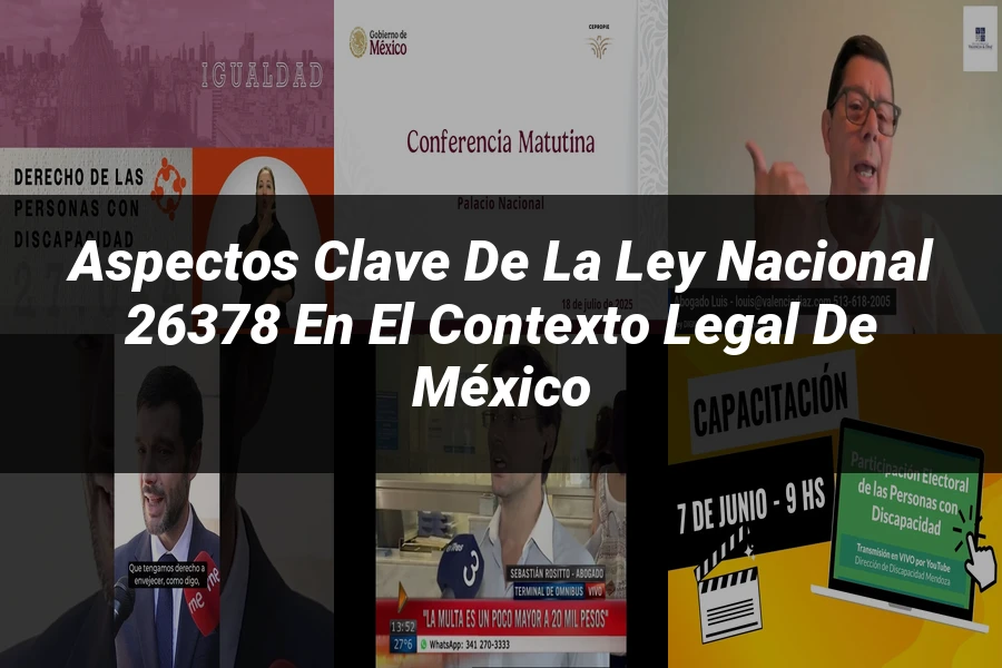 "Aspectos clave de la ley nacional 26378 en el contexto legal de México"