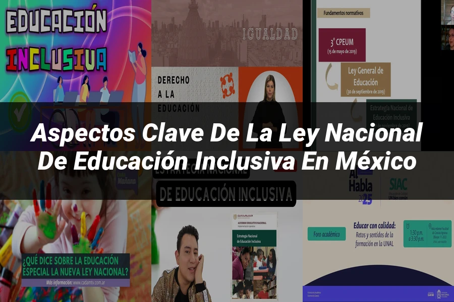 "Aspectos clave de la ley nacional de educación inclusiva en México"