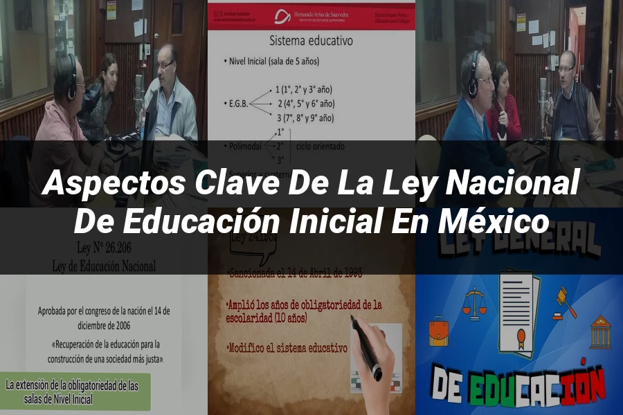 "Aspectos clave de la ley nacional de educación inicial en México"
