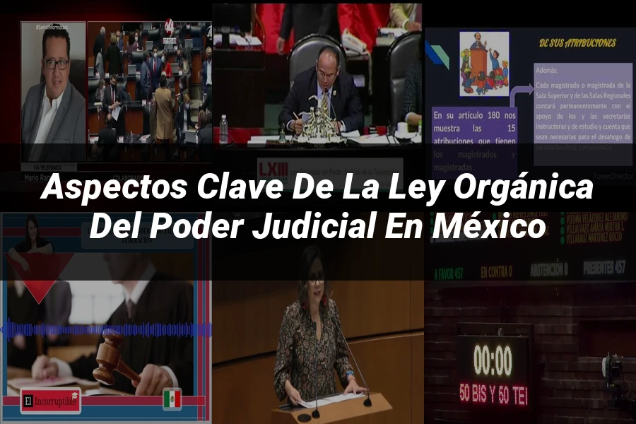 "Aspectos clave de la ley orgánica del poder judicial en México"