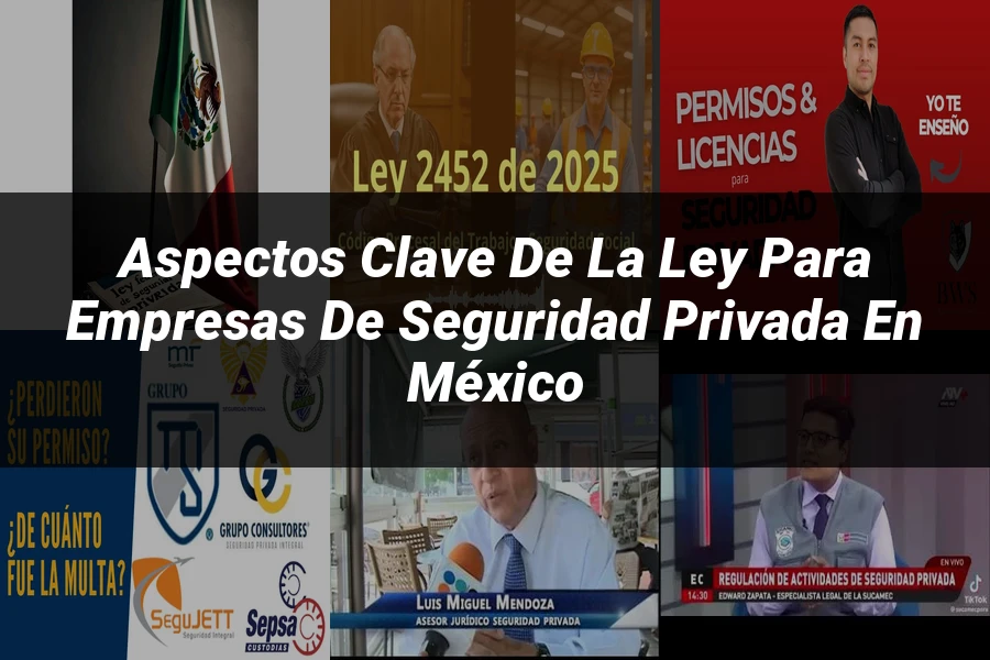 "Aspectos clave de la ley para empresas de seguridad privada en México"
