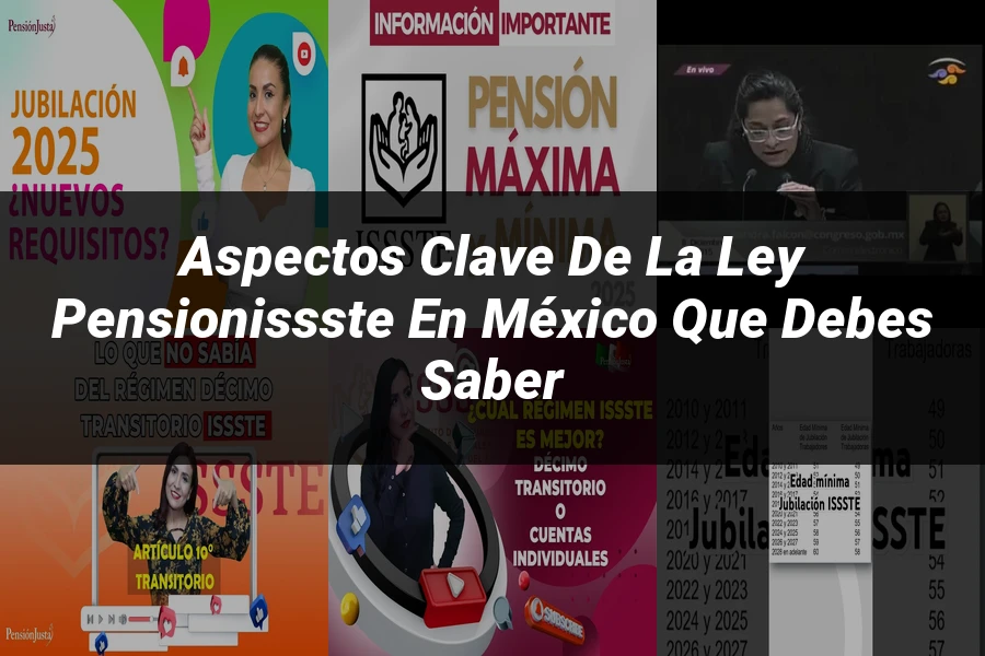 "Aspectos clave de la ley pensionissste en México que debes saber"
