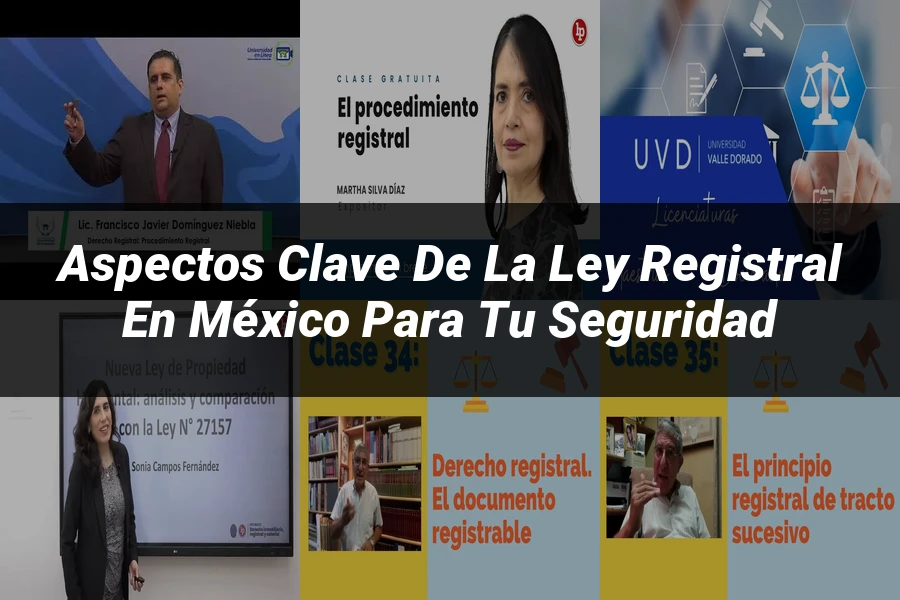 "Aspectos clave de la ley registral en México para tu seguridad"