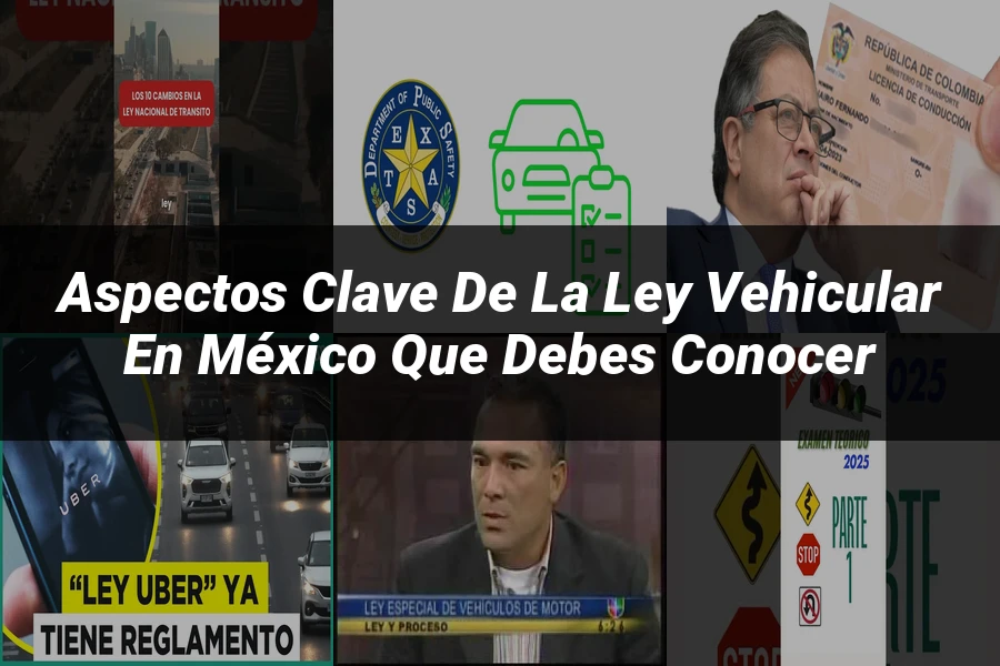 "Aspectos clave de la ley vehicular en México que debes conocer"