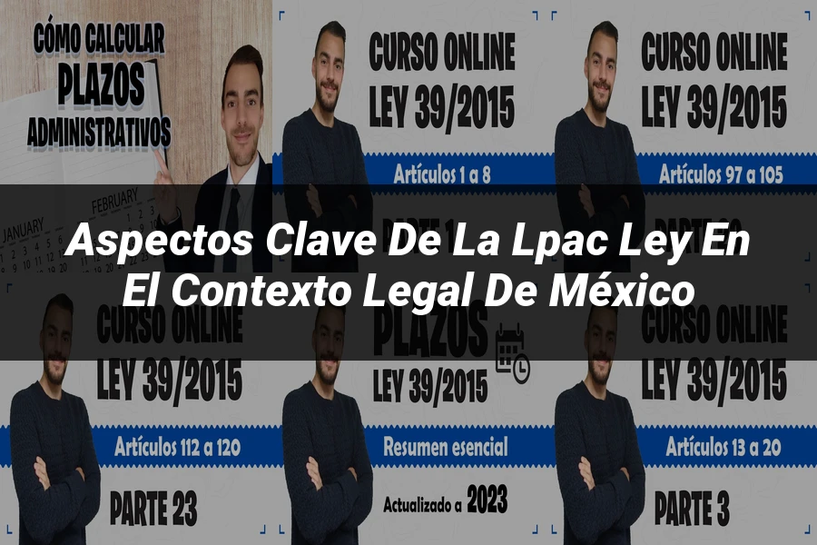 "Aspectos clave de la lpac ley en el contexto legal de México"