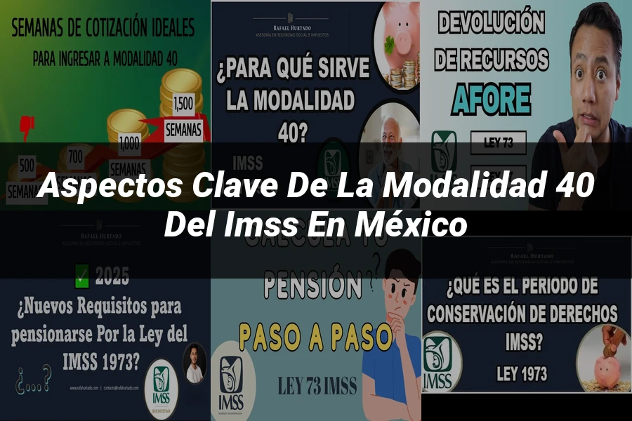 "Aspectos clave de la modalidad 40 del IMSS en México"