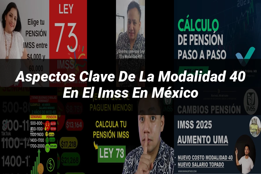 "Aspectos clave de la modalidad 40 en el IMSS en México"