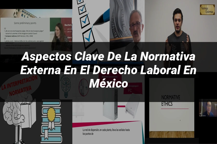 "Aspectos clave de la normativa externa en el derecho laboral en México"