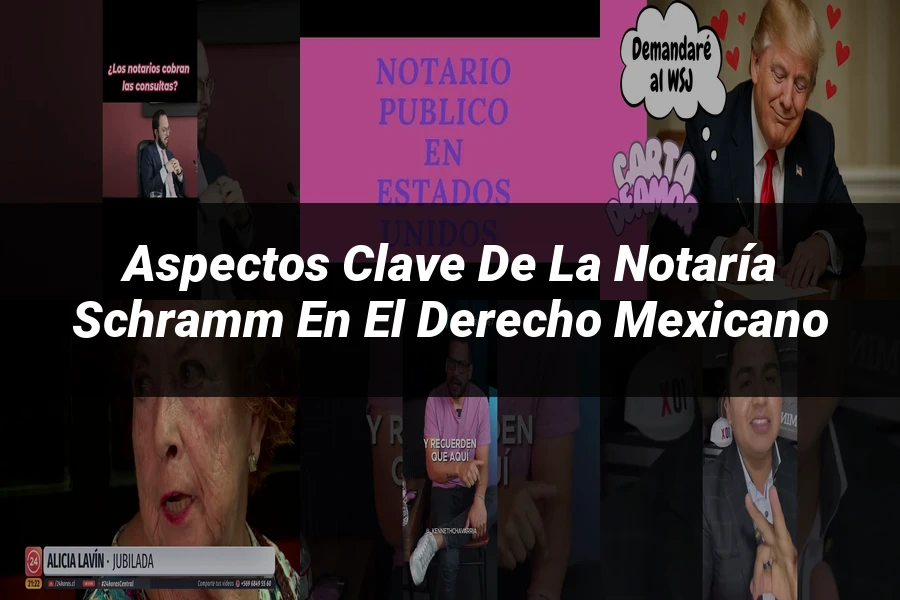 "Aspectos clave de la notaría Schramm en el derecho mexicano"