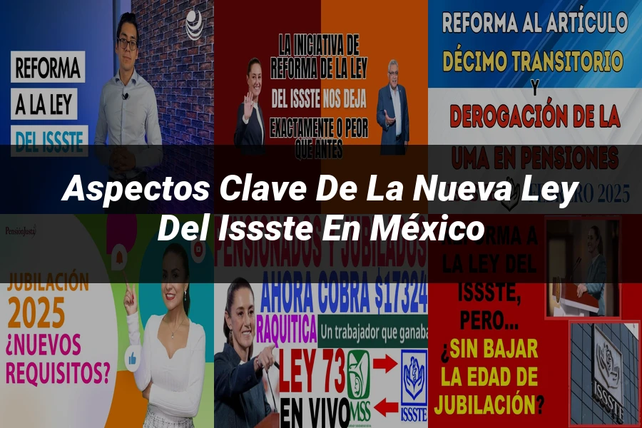 "Aspectos clave de la nueva ley del ISSSTE en México"
