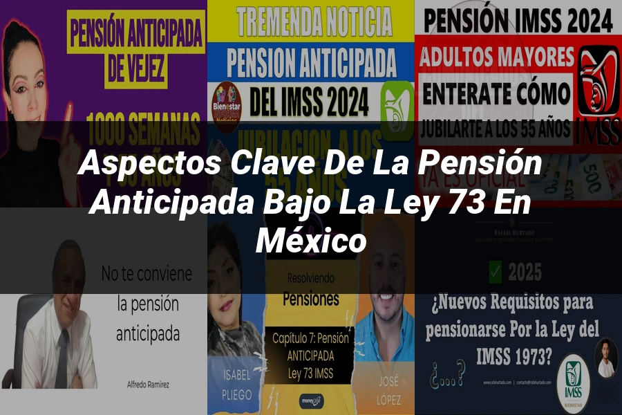"Aspectos clave de la pensión anticipada bajo la ley 73 en México"