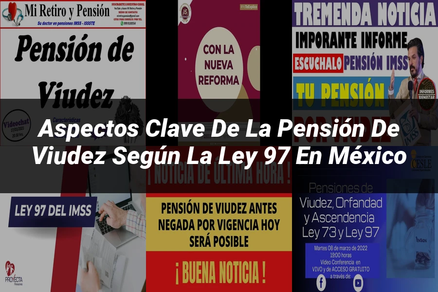 "Aspectos clave de la pensión de viudez según la ley 97 en México"
