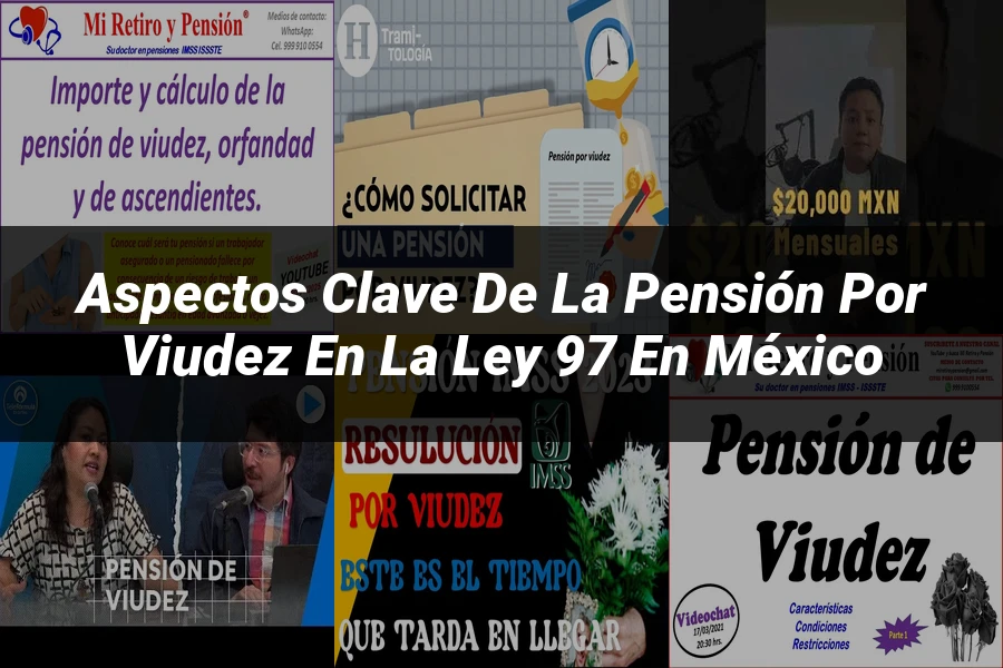 "Aspectos clave de la pensión por viudez en la ley 97 en México"