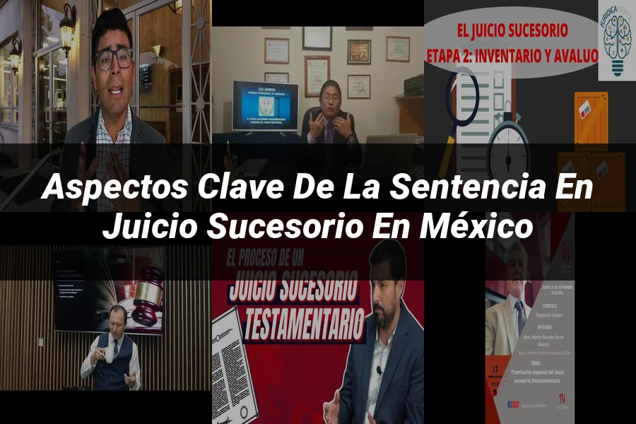 "Aspectos clave de la sentencia en juicio sucesorio en México"