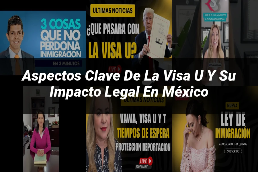 "Aspectos clave de la visa U y su impacto legal en México"
