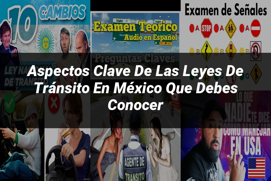 "Aspectos clave de las leyes de tránsito en México que debes conocer"