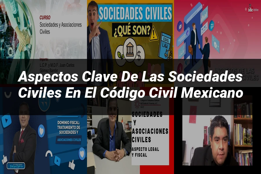 "Aspectos clave de las sociedades civiles en el código civil mexicano"
