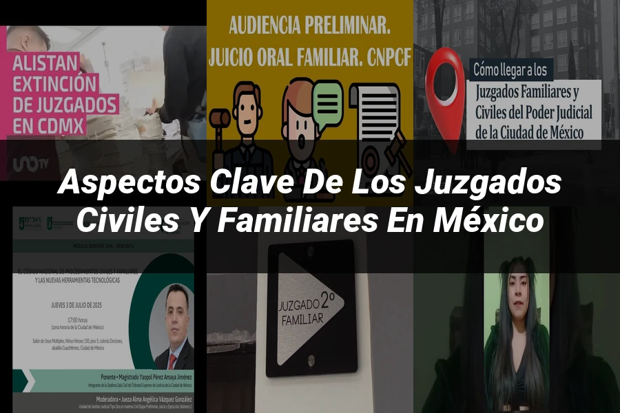 "Aspectos clave de los juzgados civiles y familiares en México"