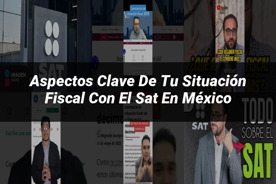"Aspectos clave de tu situación fiscal con el SAT en México"