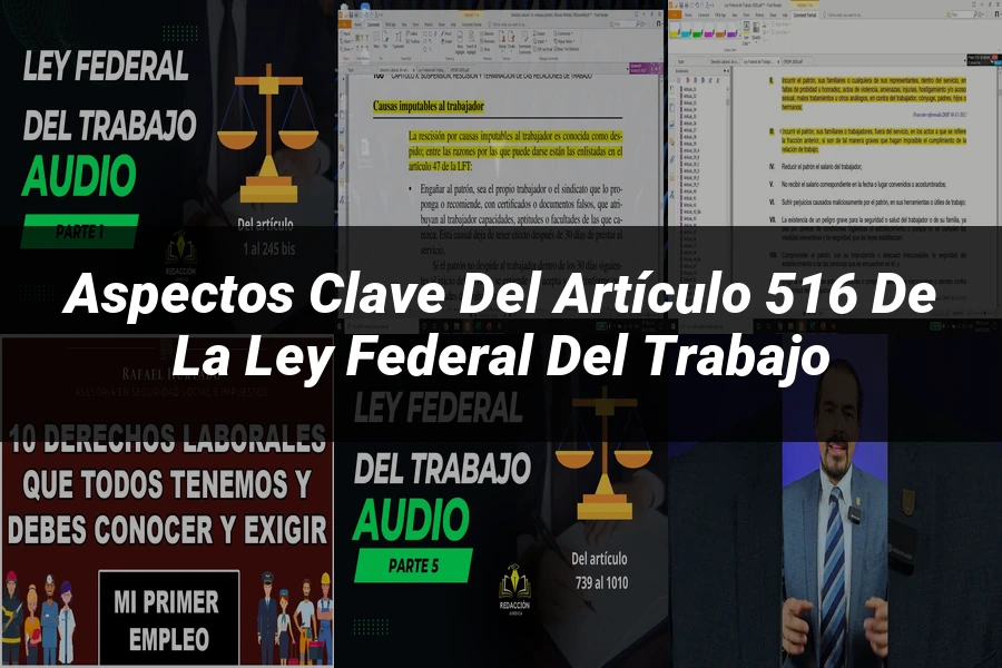 "Aspectos clave del artículo 516 de la Ley Federal del Trabajo"