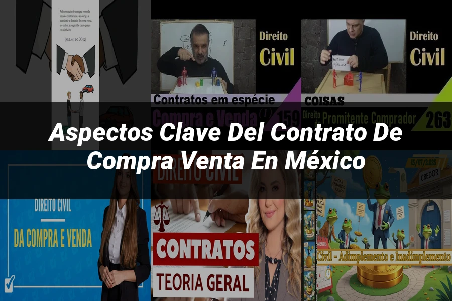 "Aspectos clave del contrato de compra venta en México"