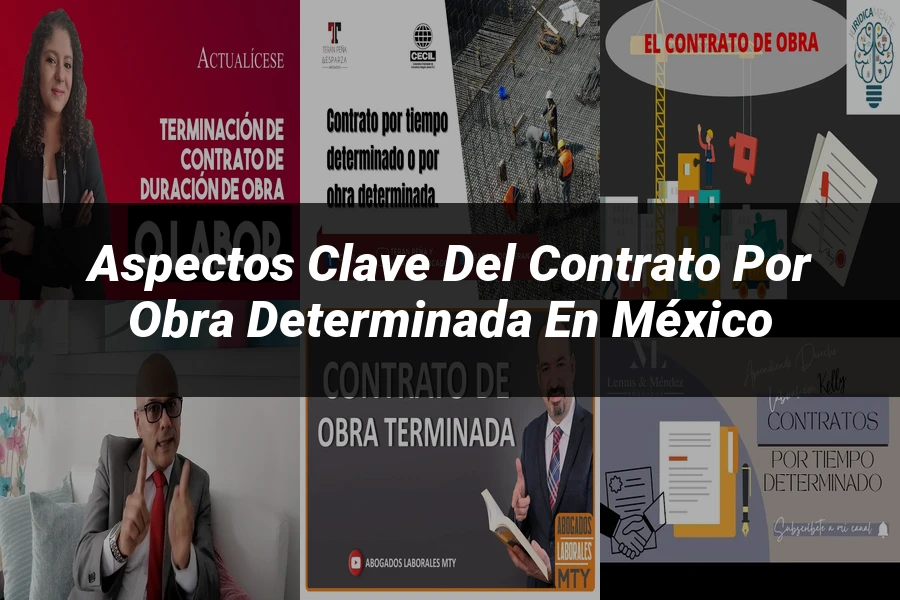 "Aspectos clave del contrato por obra determinada en México"