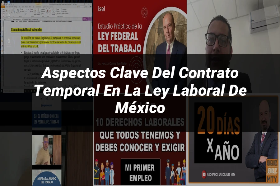 "Aspectos clave del contrato temporal en la ley laboral de México"
