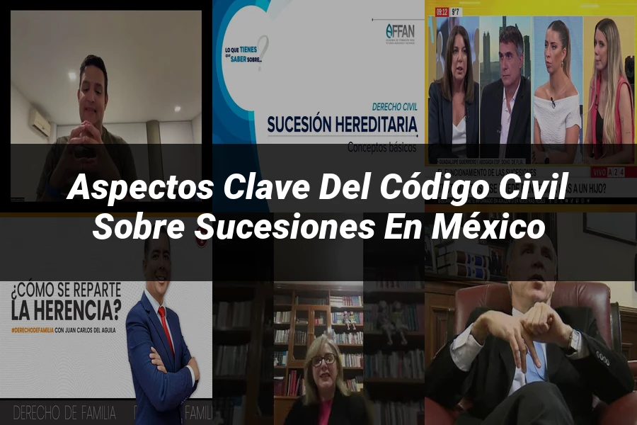 "Aspectos clave del código civil sobre sucesiones en México"