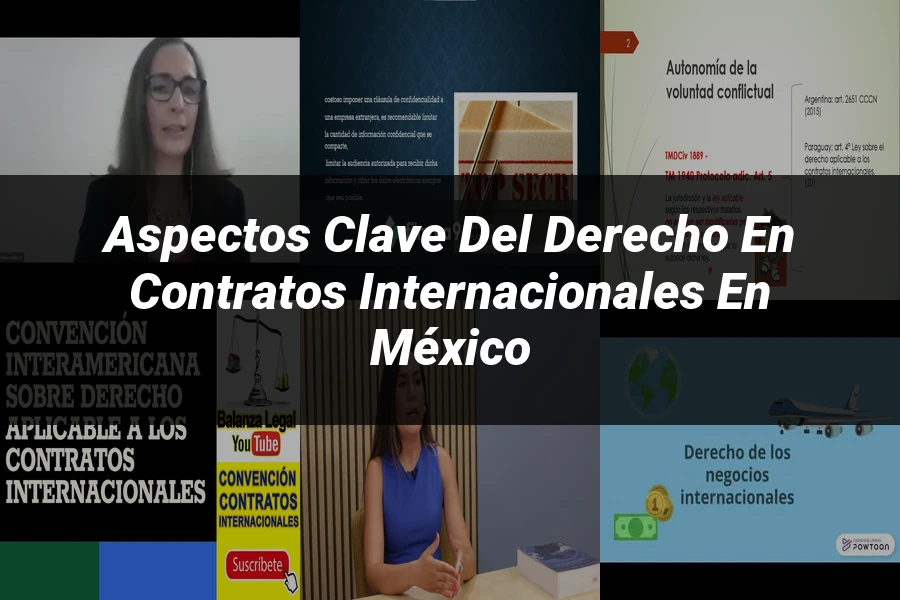 "Aspectos clave del derecho en contratos internacionales en México"