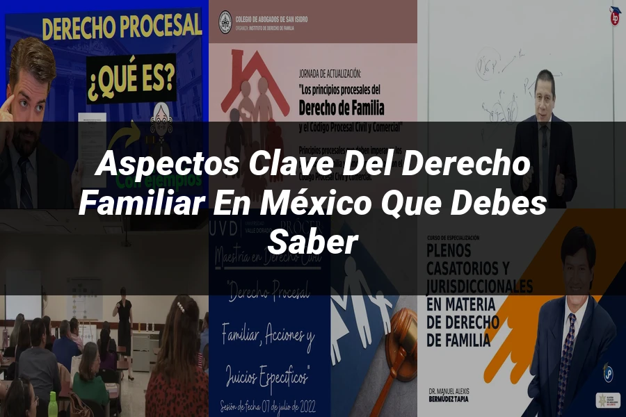"Aspectos clave del derecho familiar en México que debes saber"