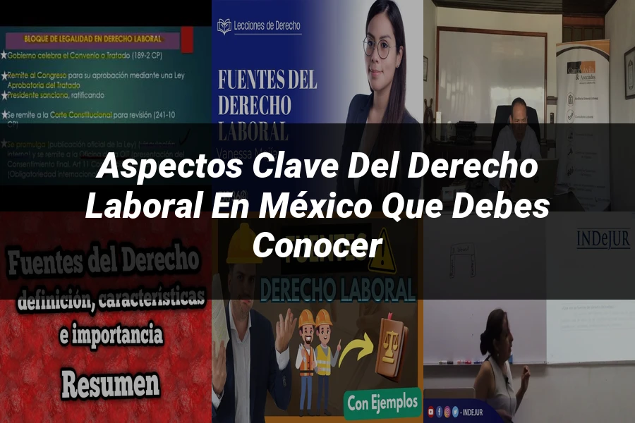 "Aspectos clave del derecho laboral en México que debes conocer"