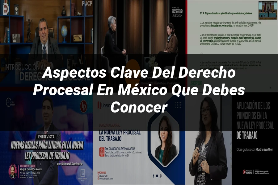 "Aspectos clave del derecho procesal en México que debes conocer"