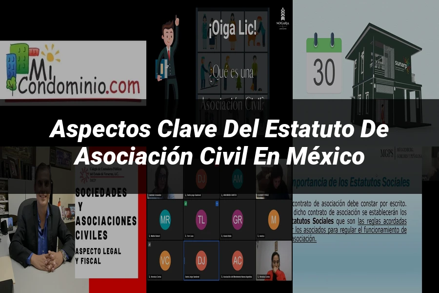 "Aspectos clave del estatuto de asociación civil en México"