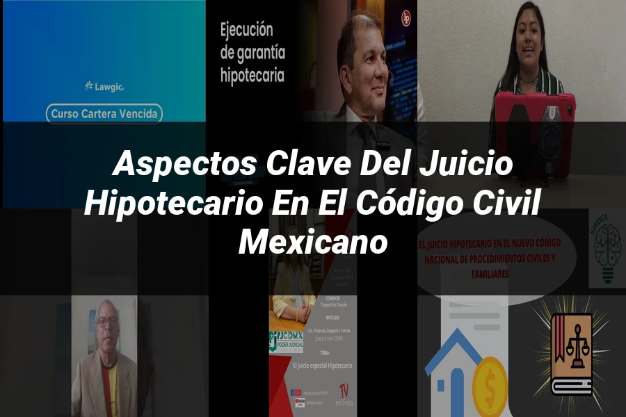 "Aspectos clave del juicio hipotecario en el código civil mexicano"