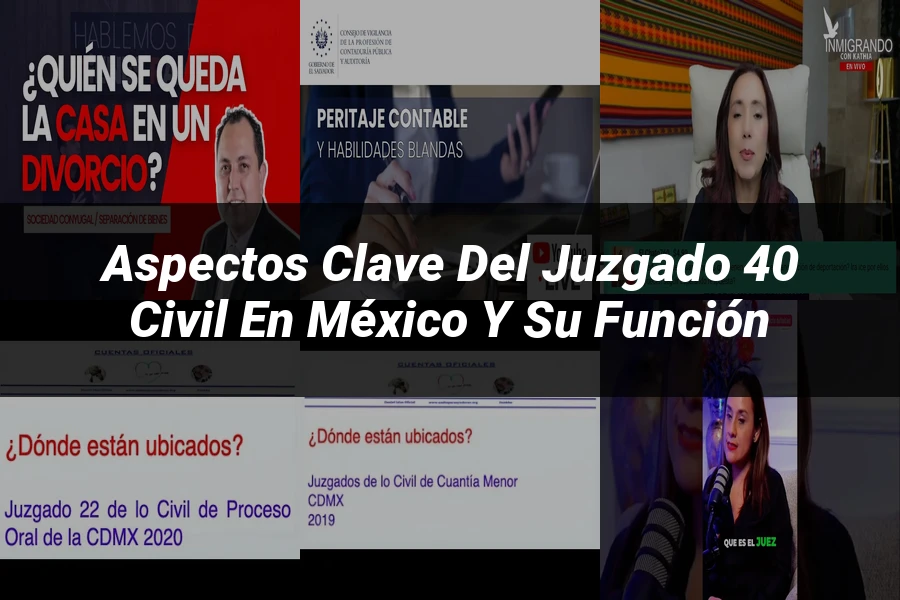"Aspectos clave del juzgado 40 civil en México y su función"