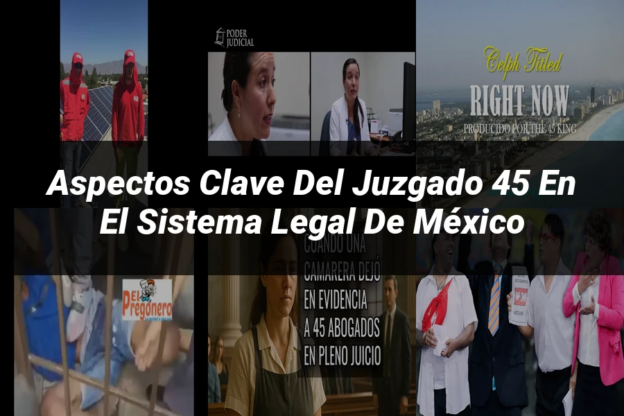 "Aspectos clave del juzgado 45 en el sistema legal de México"