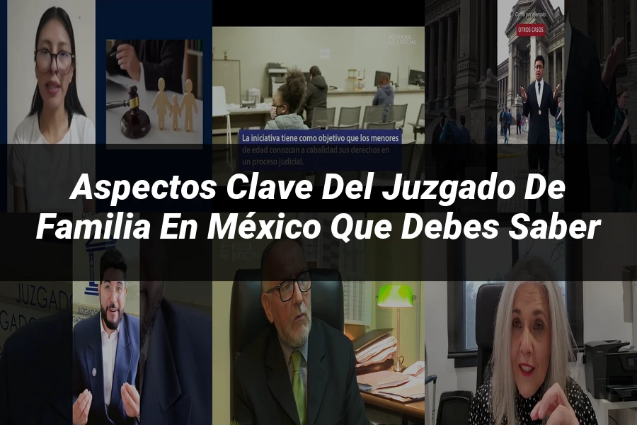 "Aspectos clave del juzgado de familia en México que debes saber"