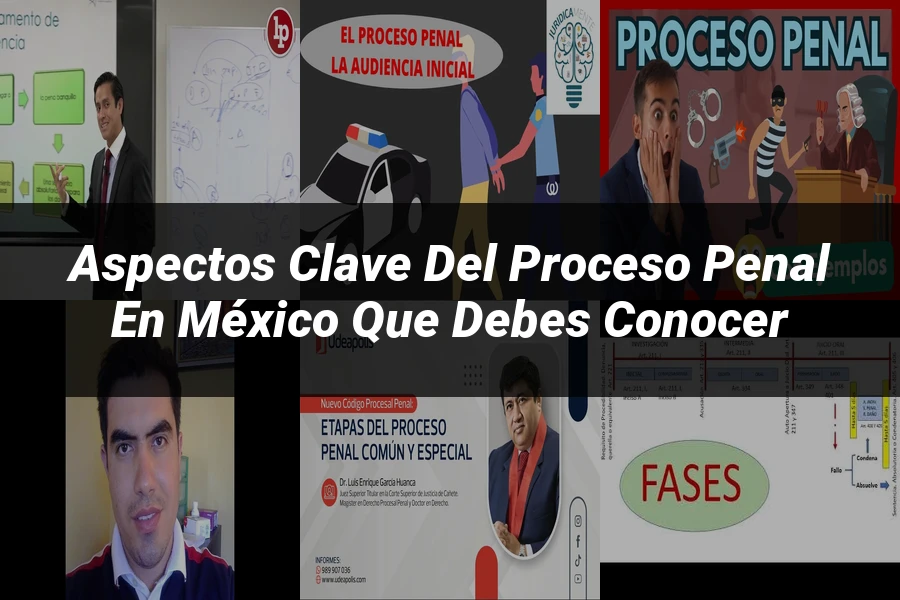 "Aspectos clave del proceso penal en México que debes conocer"