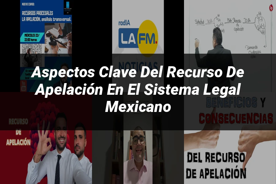 "Aspectos clave del recurso de apelación en el sistema legal mexicano"
