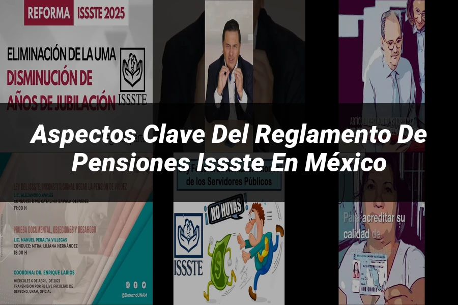 "Aspectos clave del reglamento de pensiones ISSSTE en México"