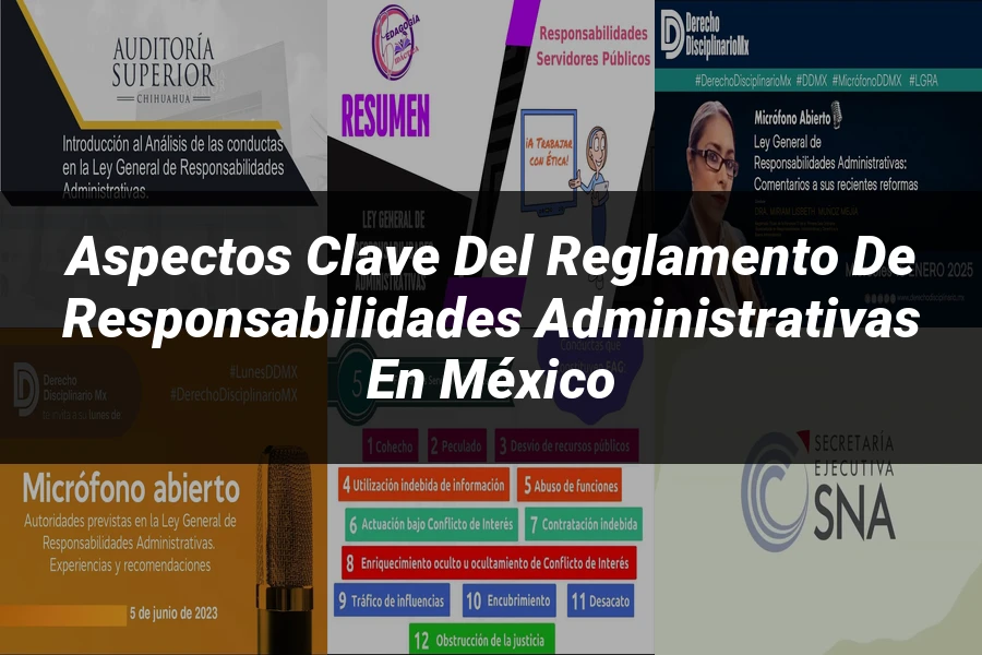 "Aspectos clave del reglamento de responsabilidades administrativas en México"